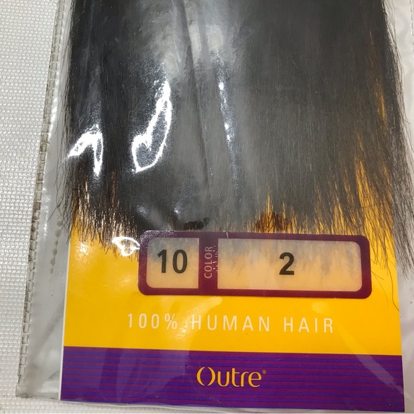 10” Outre Premium Purple Pack 100% Human Hair Yaki Weave Extension - Picture 4 of 15